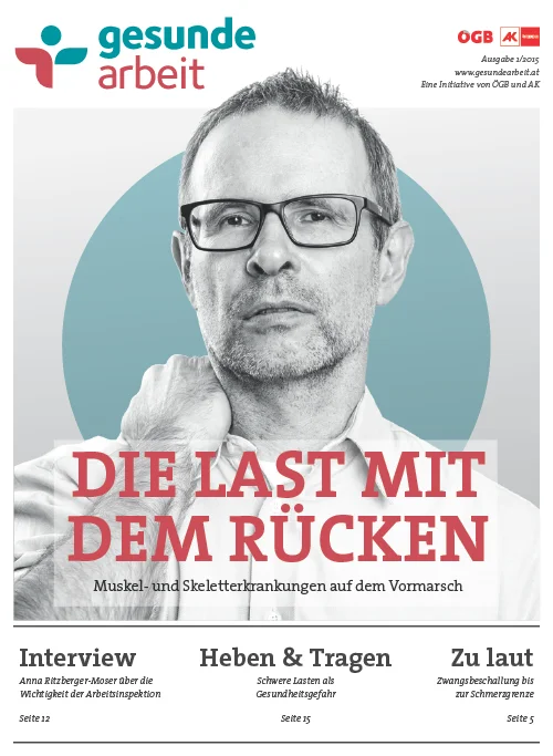 Magazin Gesunde Arbeit Stamm-Ausgabe 1/2015